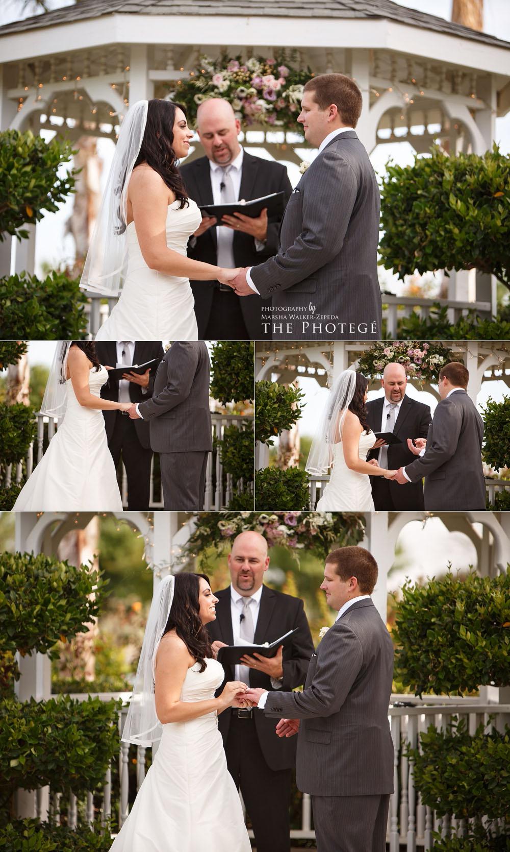 exchanging vows, shafter park place wedding