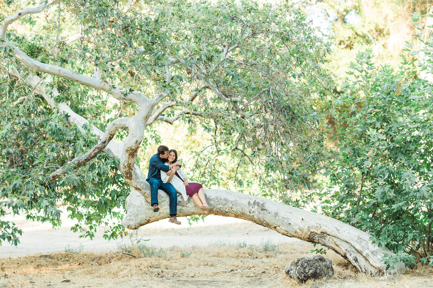 Brittany and Brett Engaged - Placerita Canyon Engagement Session Photography - How He Asked