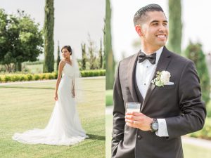 bride and groom at the edwards estate in bakersfield ca