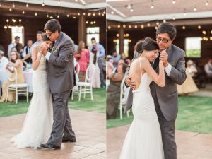 bride dancing with father at the edwards estate
