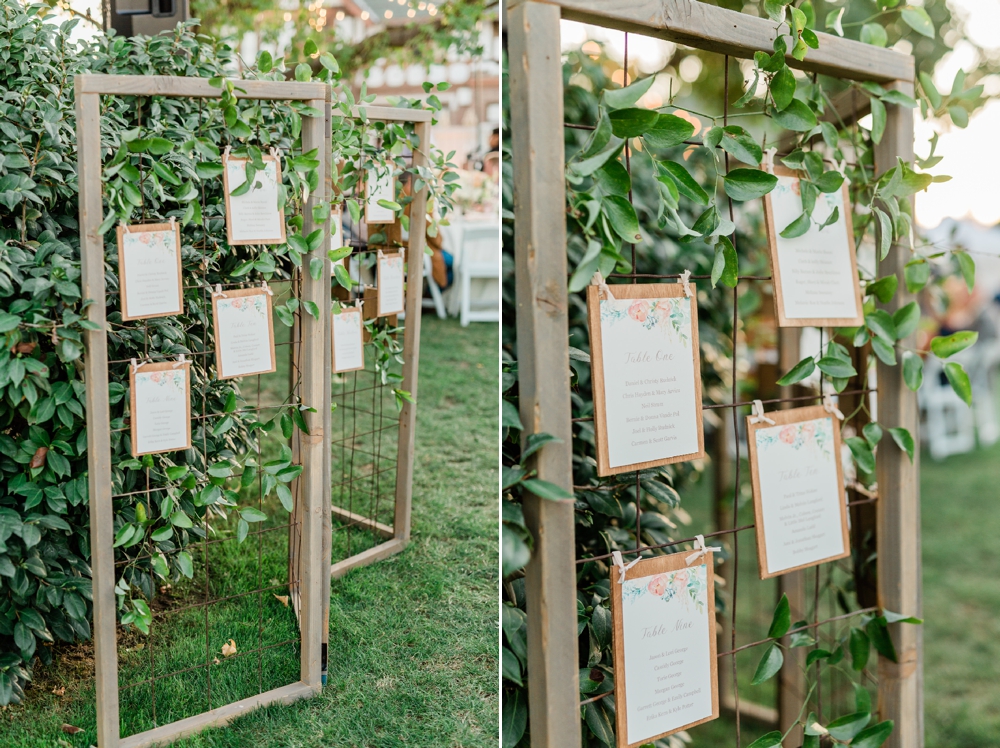 wedding table sign, table assignment, wedding inspiration