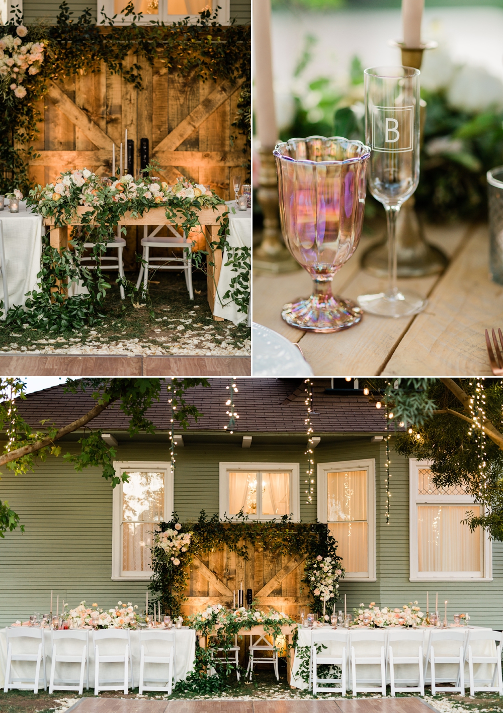 the belle rae wedding reception, neutral wedding decor, rustic wedding decor