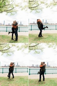 she said yes on the Charles River Bikepath