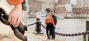 engagement session in seaport boston