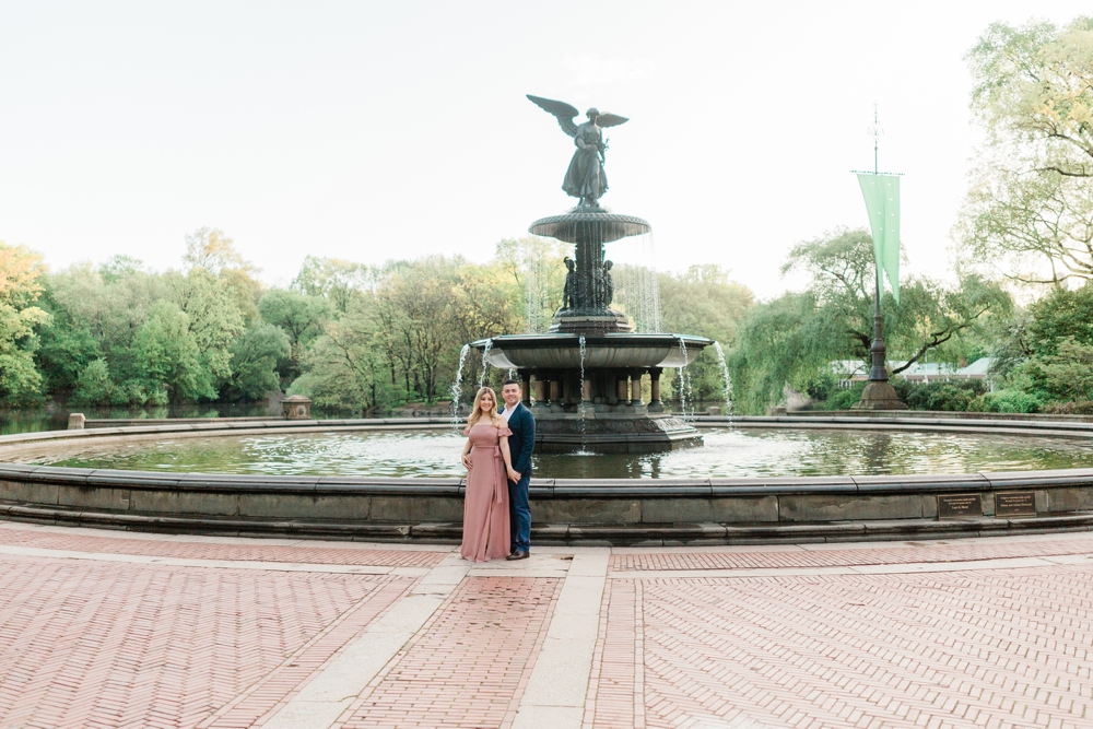 Bethesda fountain engagement session