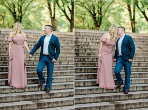 central park engagement session