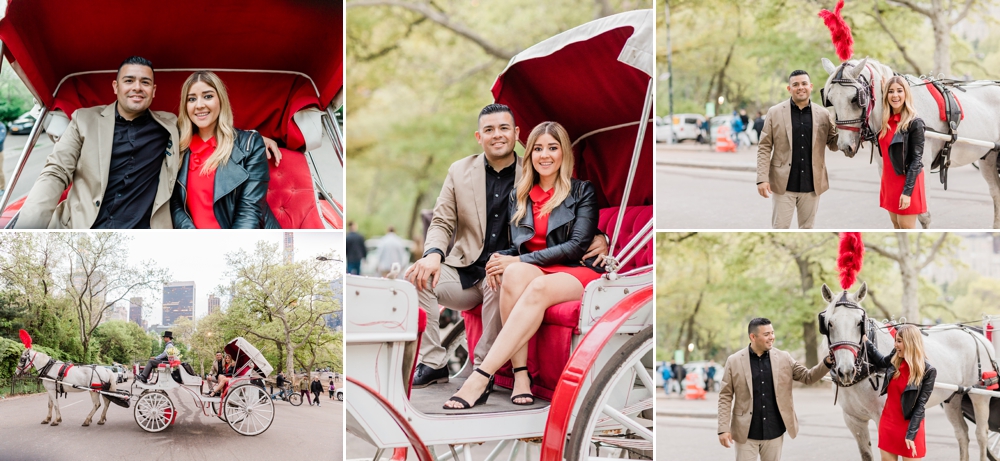 romantic carriage ride in central park in nyc
