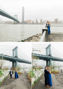 Brooklyn Bridge park engagement session