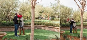 secret garden proposal, monji gardens surprise proposal
